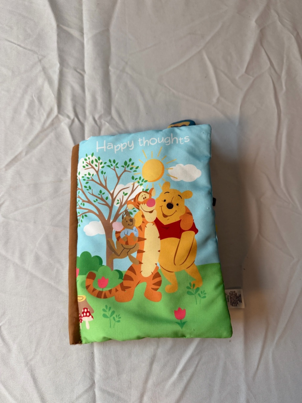 Disney Baby Winnie the Pooh Happy Thoughts Soft Cloth Activity Book Tigger piglt